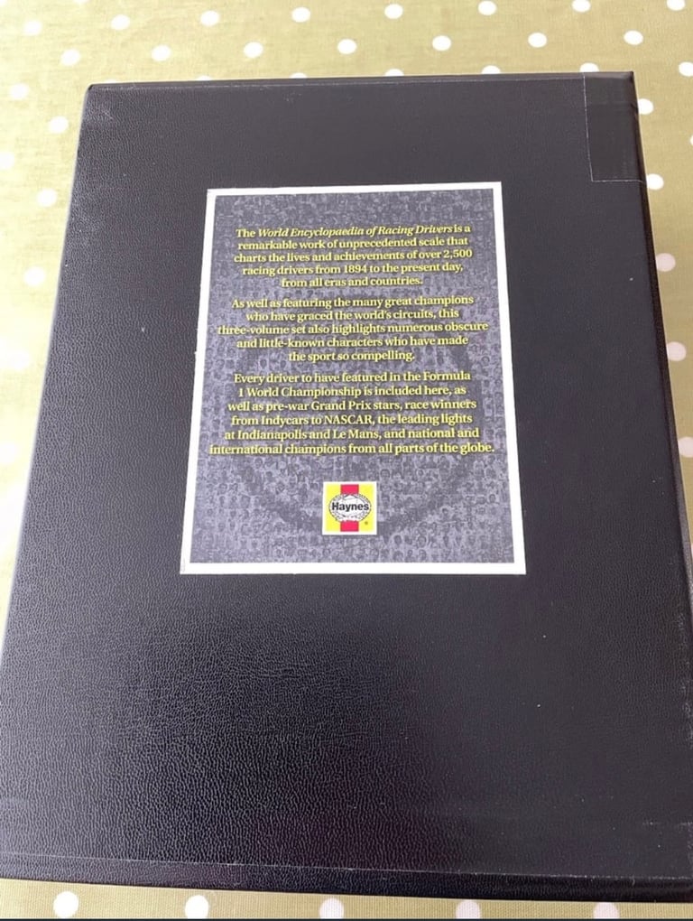 The World Encyclopaedia of Motor Racing Drivers x 3 Volumes/Books - by Peter Higham VGC