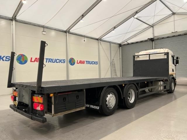 Scania G280 6x2 10 Tyre Rear Lift Sleeper Cab Flatbed Manual