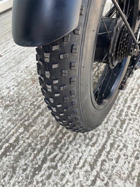 20 inch; Fat Tyre e-Bike 36v 13ah Battery - 2 x Spare tyres 4 x Innertube Lock and Dual Pannier Bags
