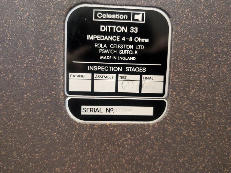 Celestion Ditton 33 vintage speakers