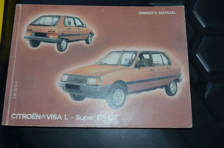CITREON VISA L SUPER E GT OWNERS MANUAL HANDBOOK