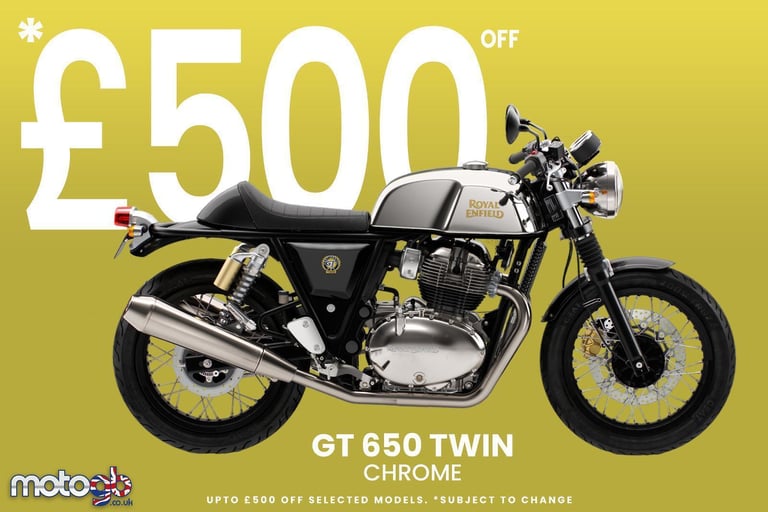 ROYAL ENFIELD CONTINENTAL GT650 TWIN Chrome Retro Motorcycle for sale|Cafe Ra...
