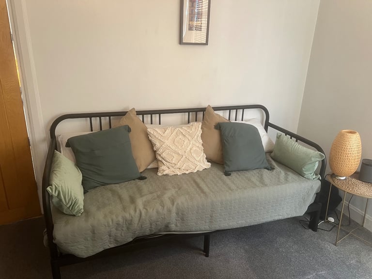 image for IKEA FYRESDAL Day-bed with 2 mattresses