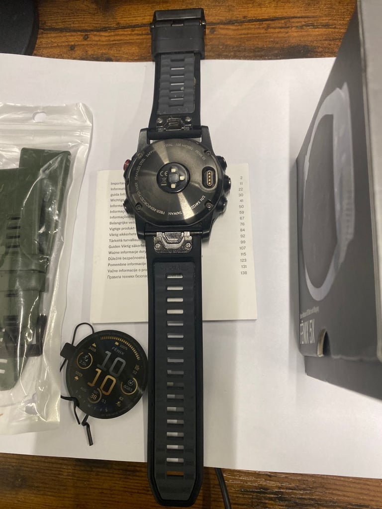 Garmin Fenix 5X GPS Watch with Mapping - Sapphire Version