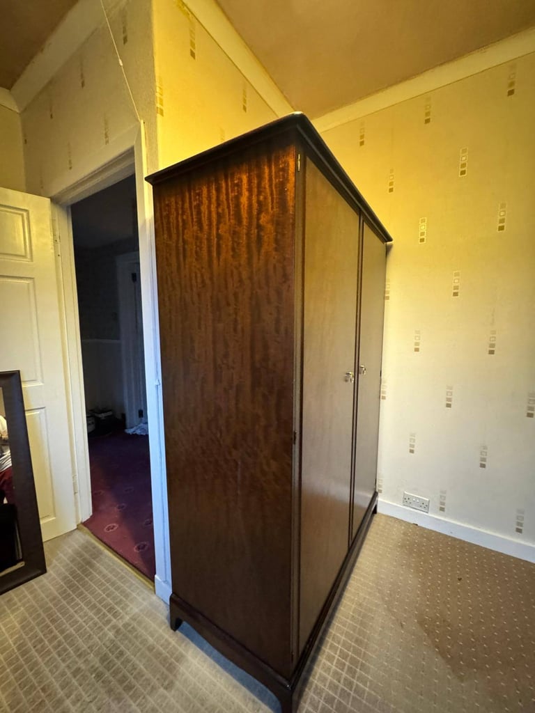 Vintage wardrobe, drawers and dresser set