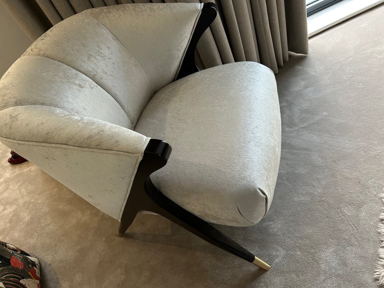 Eichholtz Pavone cream Boucle armchair rrp £1195