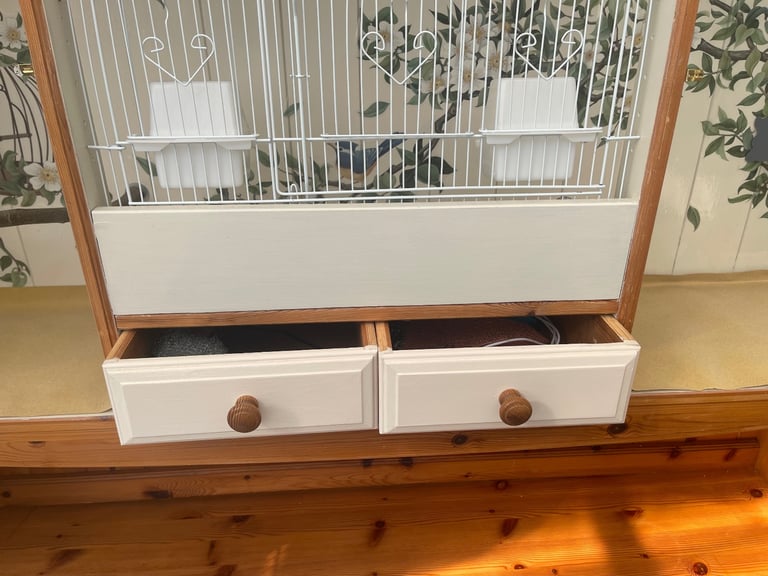 Bespoke Large birdcage unit indoor aviary unique dresser with storage 