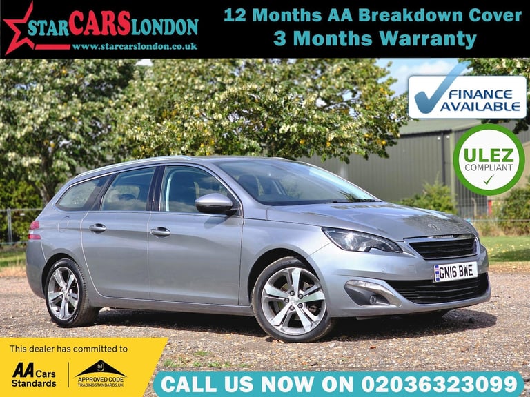 2016 Peugeot 308 SW 1.2 PureTech Allure EAT Euro 6 (s/s) 5dr ESTATE Petrol Automatic