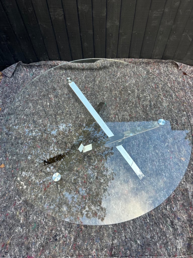 Tivoli Coffee Table (Kesterport) Glass and Metal