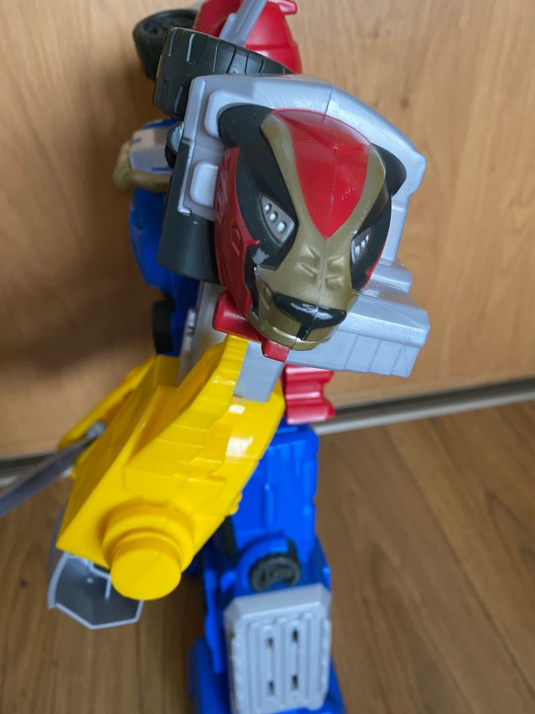 LARGE 20" POWER RANGERS BEAST MORPHERS BEAST-X MEGAZORD ACTION FIGURE WITH SWORD HASBRO 2019