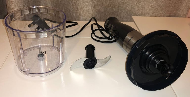 Morphy Richards Total Control Hand Blender with blending beaker, chopper and whisk accessories