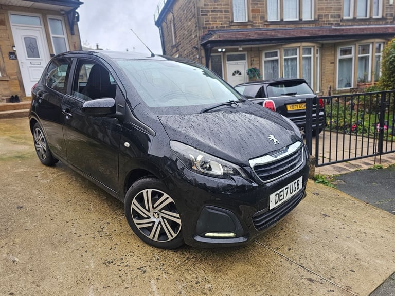 ★2017 PEUGEOT 108 ★46K MILES! 1.0 PETROL 5-5-DOOR BLACK £20 ROAD TAX LIKE CITROEN C1 TOYOTA AYGO 