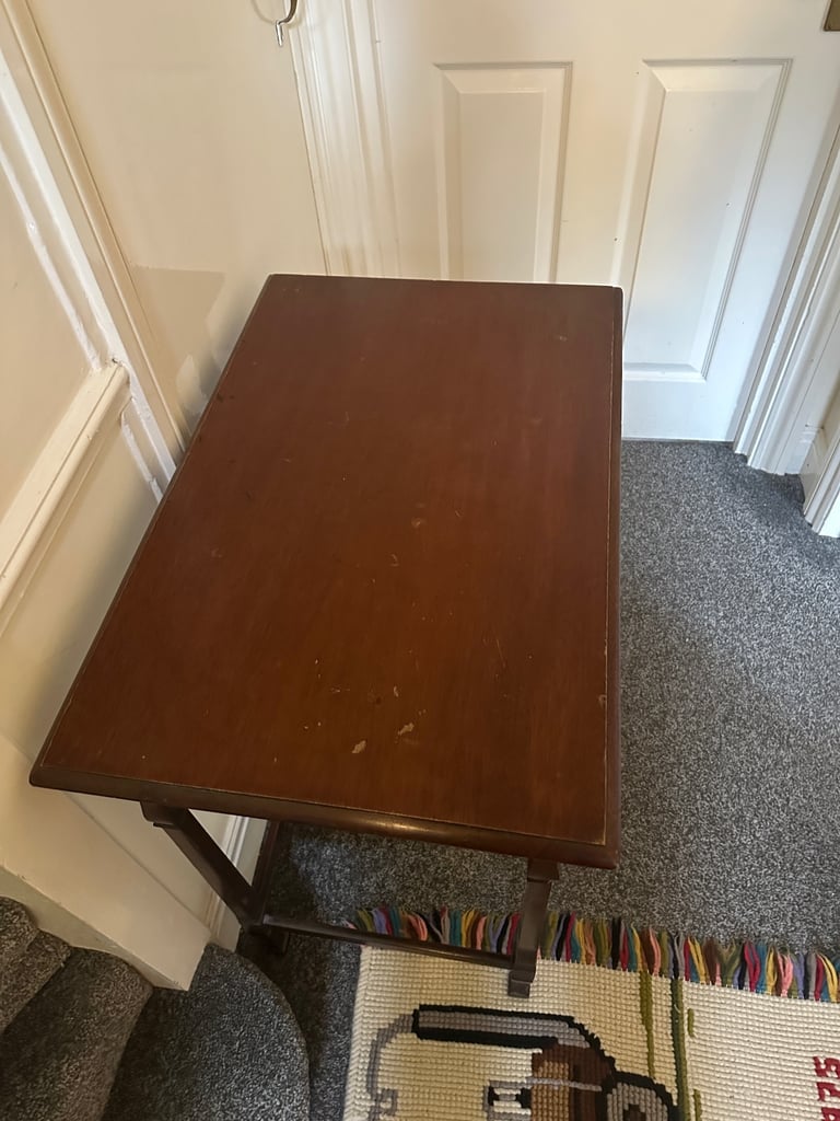 Edwardian Solid Mahogany Side Table 