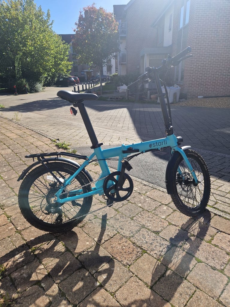 Estarli e20 Pro Folding Electric Bike – Blue (Excellent Condition)