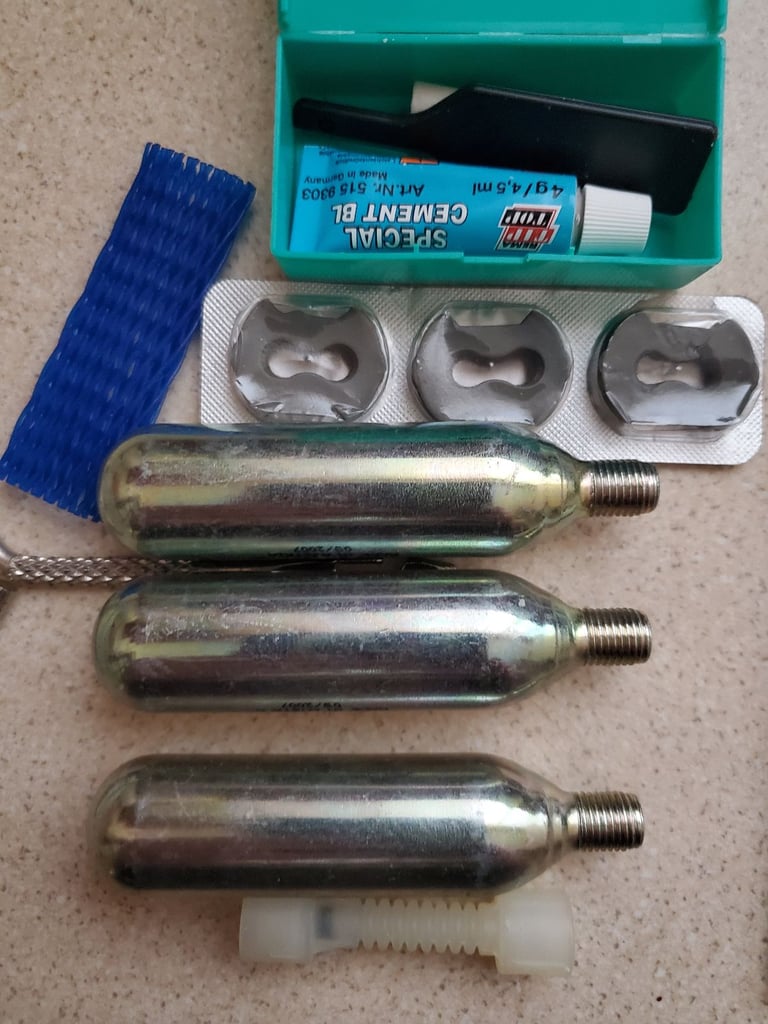 Rema Tip Top Motorcycle Puncture Repair Kit.