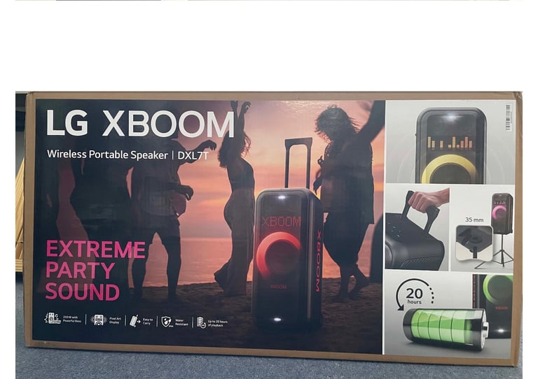 image for LG XBoom Wireless Portable Speaker DXL7T - Brand New