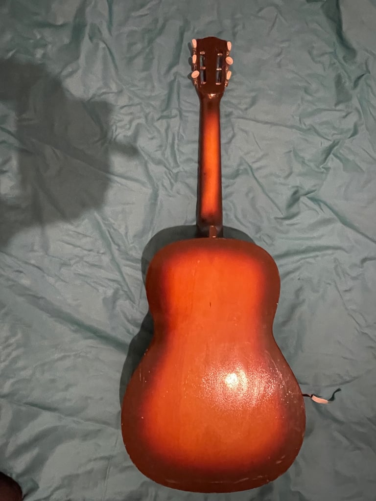 Vintage Acoustic guitar Kansas loud good sound 