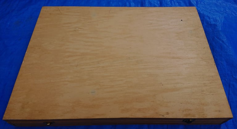 * WOODEN TRAIN TRACK SET IN CASE WITH PLAYTIVE POLICE CAR AMBULANCE CRANE BRIDGE *