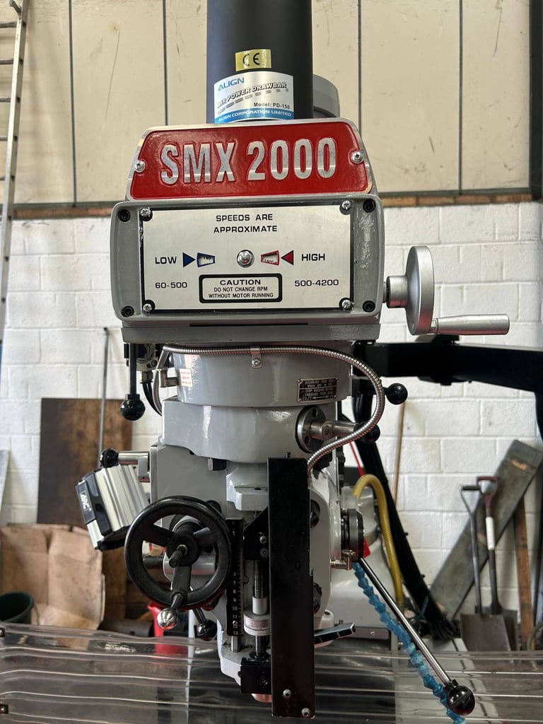XYZ MODEL SMX 2000 CNC TURRET MILLING MACHINE R8 YEAR 2015