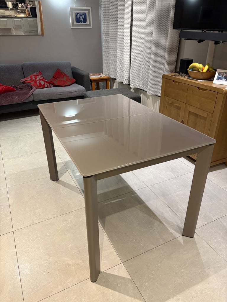 image for Extendable Glass Kitchen Table for sale  