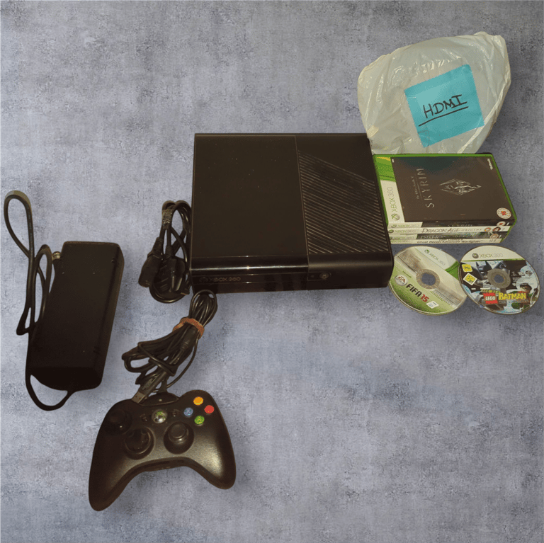 image for Microsoft Xbox 360 Elite with 320GB & 7 games Black Console (PAL)