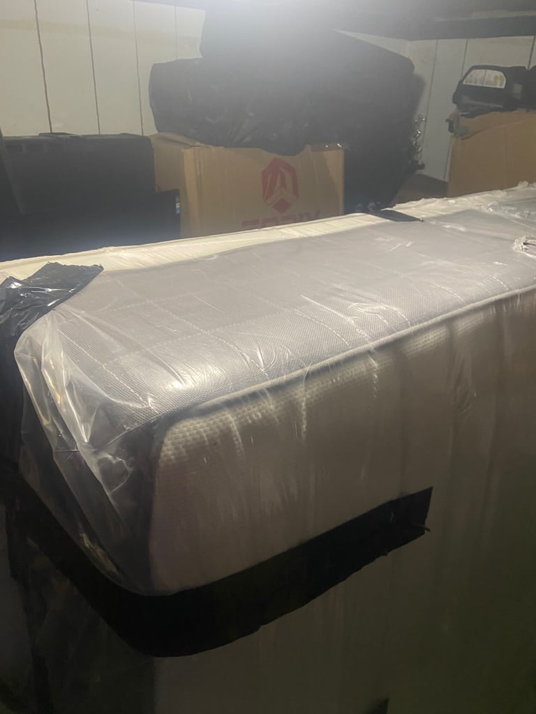 Double bed with double mattress included 
