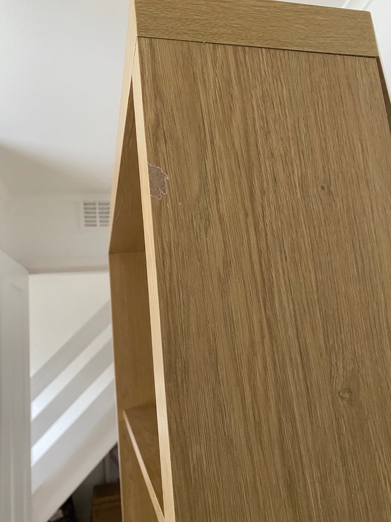  corner shelving Oak effect unit 