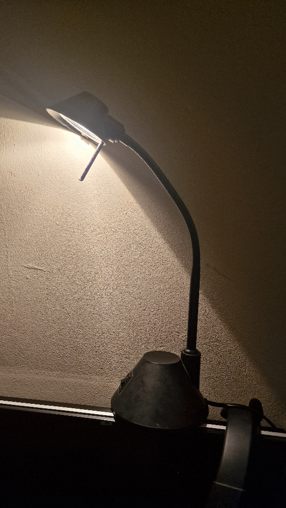 John Lewis & Partners black adjustable arm J Robbie Desk Lamp