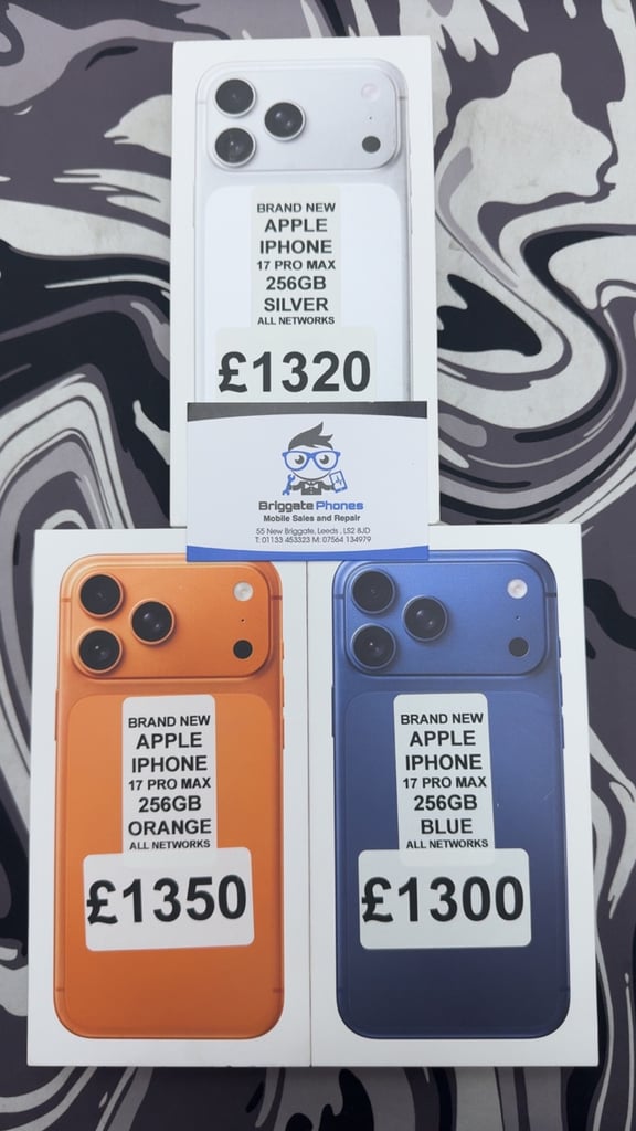 APPLE IPHONE 17 PRO MAX 256GB BLUE BRAND NEW SEALED ONE YEAR WARRANTY 