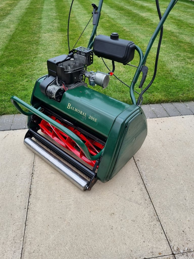 Serviced Atco Balmoral 20se Electric Start Self Propelled Petrol Cylinder Lawnmower