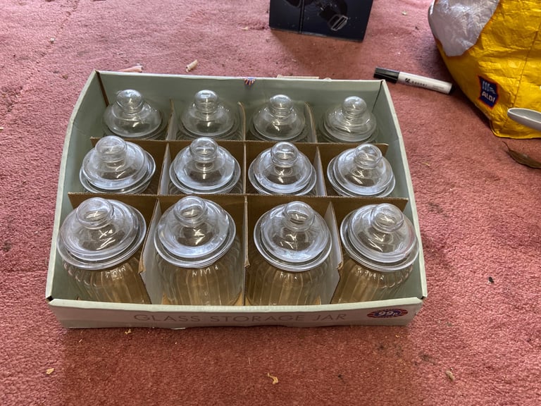 image for 12 Glass storage jars