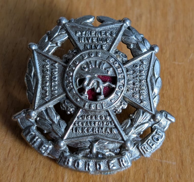 image for Vintage The Border Regiment British Army/Military Collar Badge