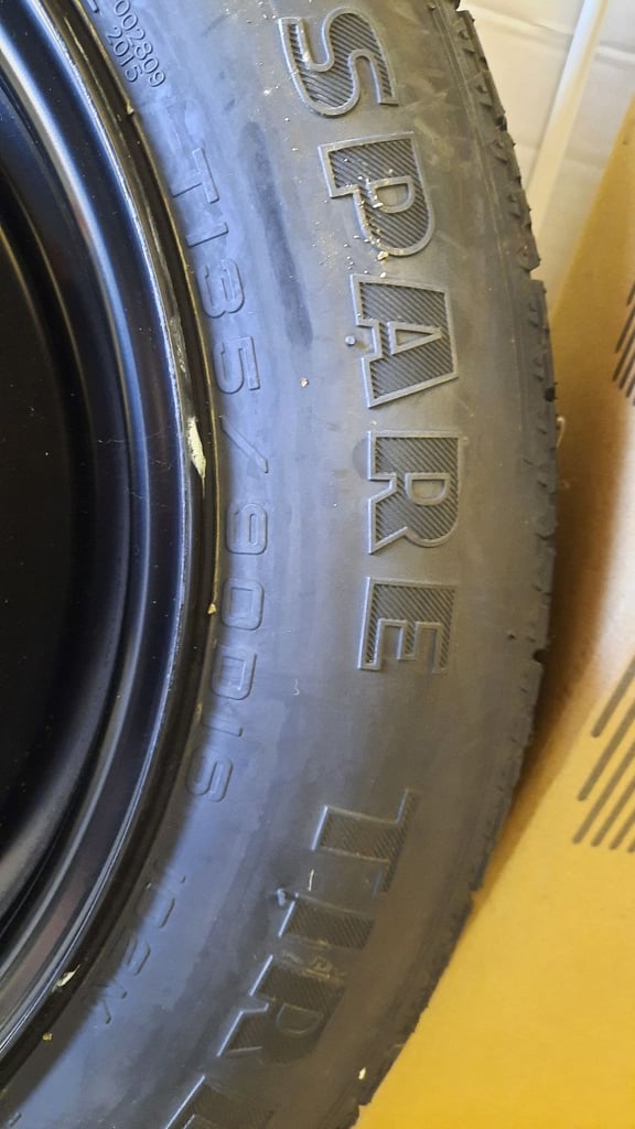 Suzuki Vitara 2015 onwards - Space saver spare wheel