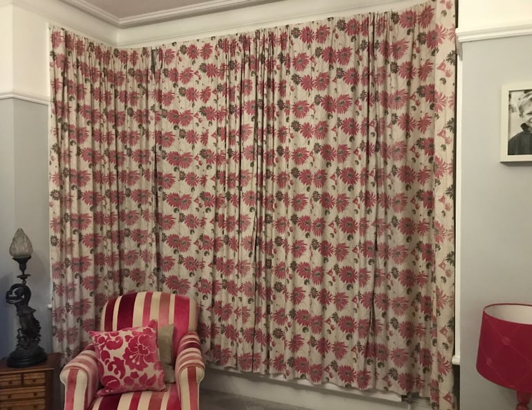 Laura Ashley Kimono curtains 90 x 90 inches