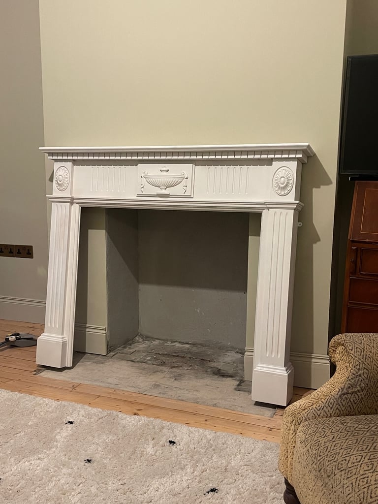 Wooden fire surround