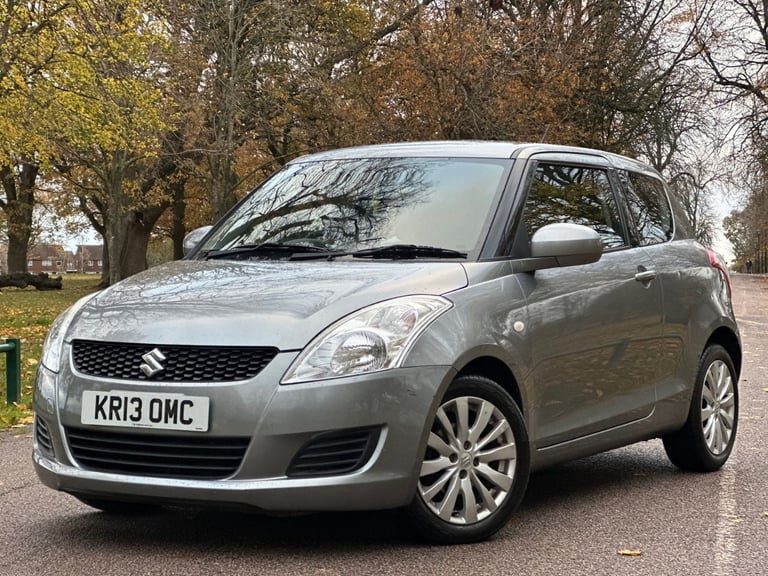 SUZUKI SWIFT 1.2 PETROL MANUAL 3 DOOR LOW MILEAGE 2013 GREY GOOD CONDITION HISTORY