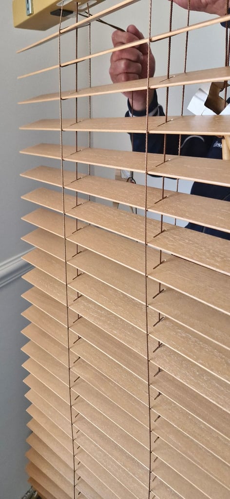 4 sets of Sunwood Branded 50mm slat, Venetian Wooden Blinds, W 60CM X D 135CM