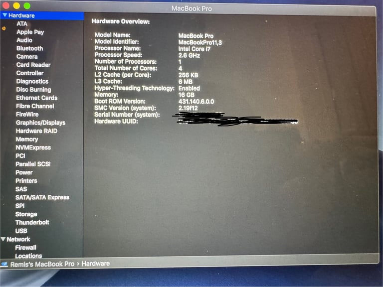 MacBook Pro Retina 15 inch Late 2013