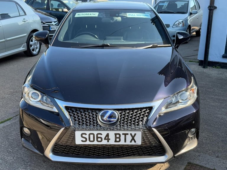 2014 Lexus CT 1.8 200h F Sport CVT Euro 6 (s/s) 5dr Hatchback PETROL/ELECTRIC Automatic