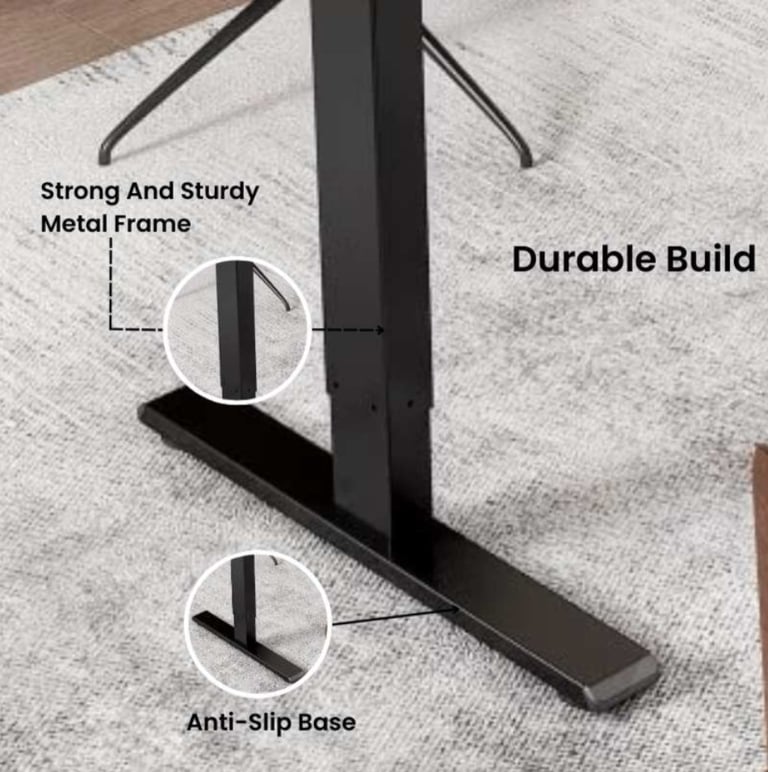 image for Electric Adjustable Height Stand-Up Desk – White Table - 140cm x 70cm - New, Boxed