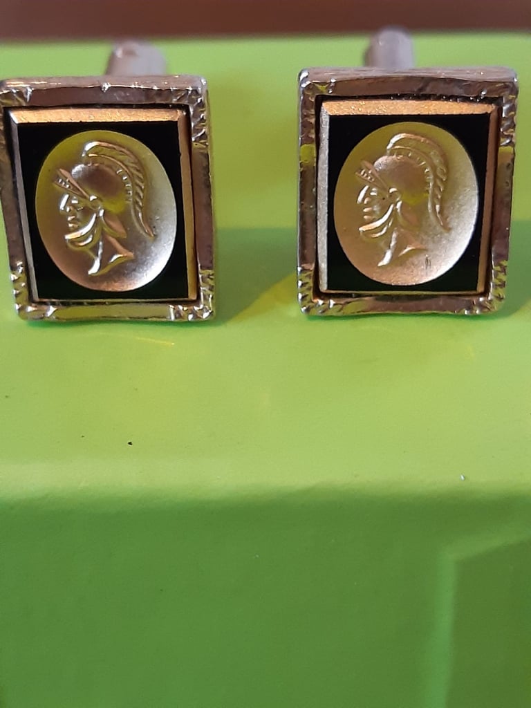 image for Silver Ring and Cuff Links