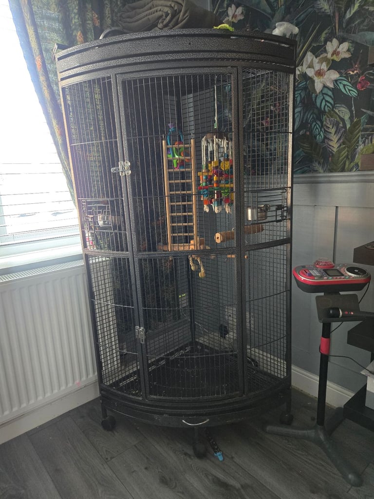 Large corner bird/parrot cage
