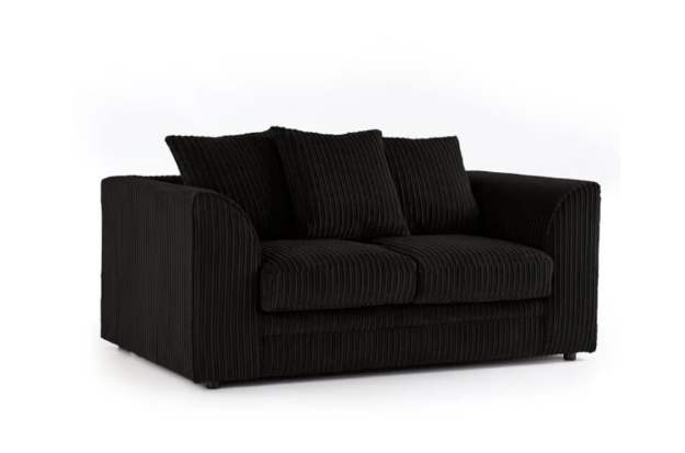 Brand New Dylan L Shape corner or 3+2 seater Sofa Set in Black colour - SAME/NEXT DAY DELIVERY