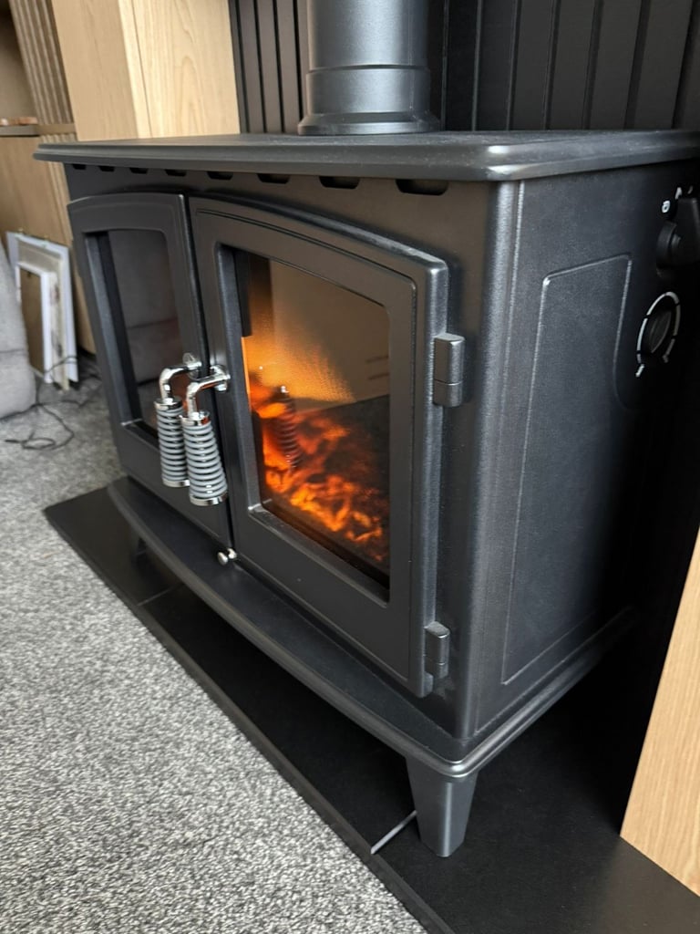 image for Electric Stove Fireplace and Surround