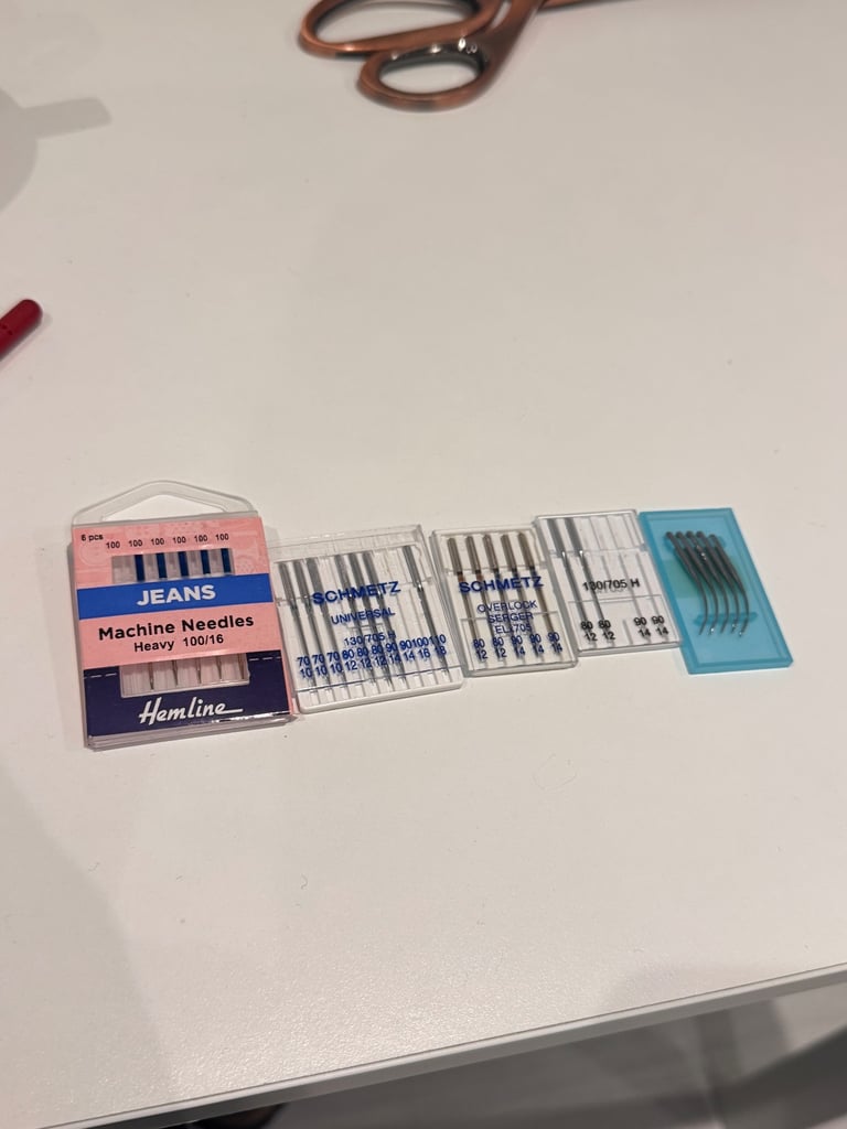 Sewing machine needles 