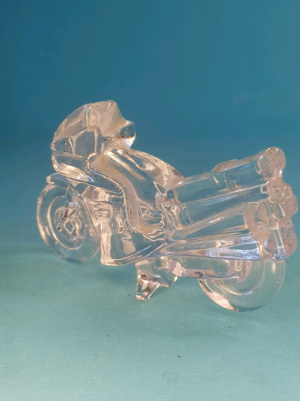 4,5inch Vintage Crystal motorcycle figure. 