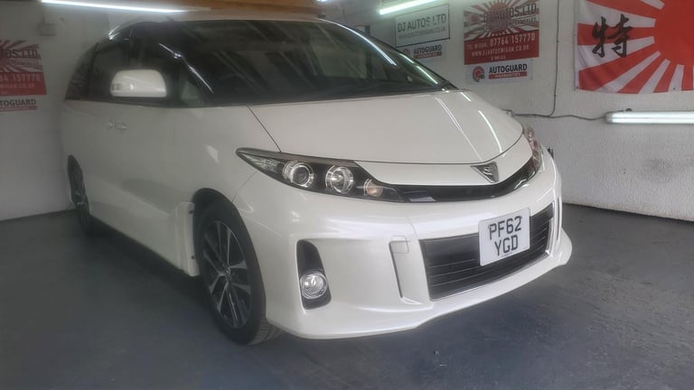 toyota toyota estima 2.4 automatic in white fresh japanese import 2012 