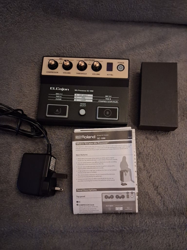 Roland EC-10M ELCajon Mic Processor for cajon drum