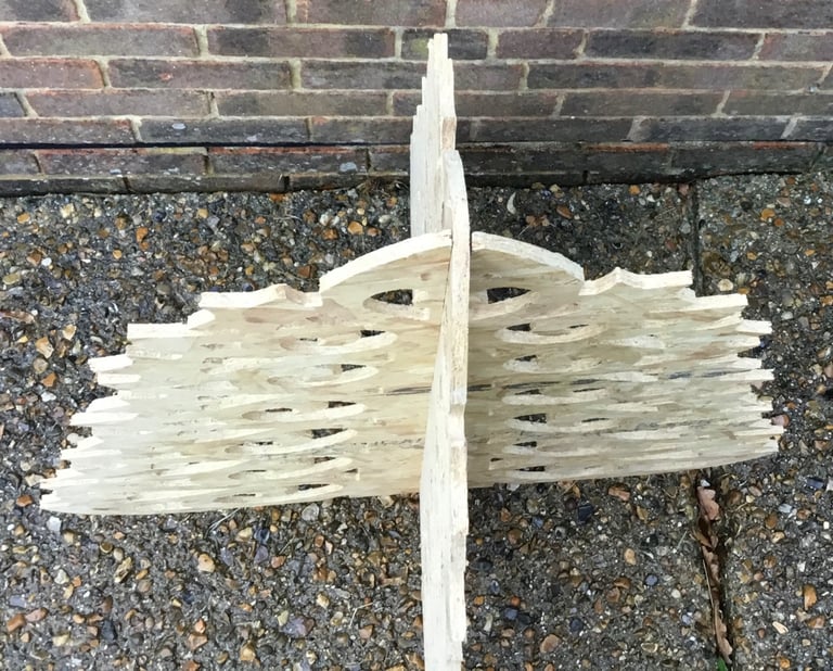 Laser cut Christmas Tree, made from Stirling board, measures 1.1m high x 1m wide at base.