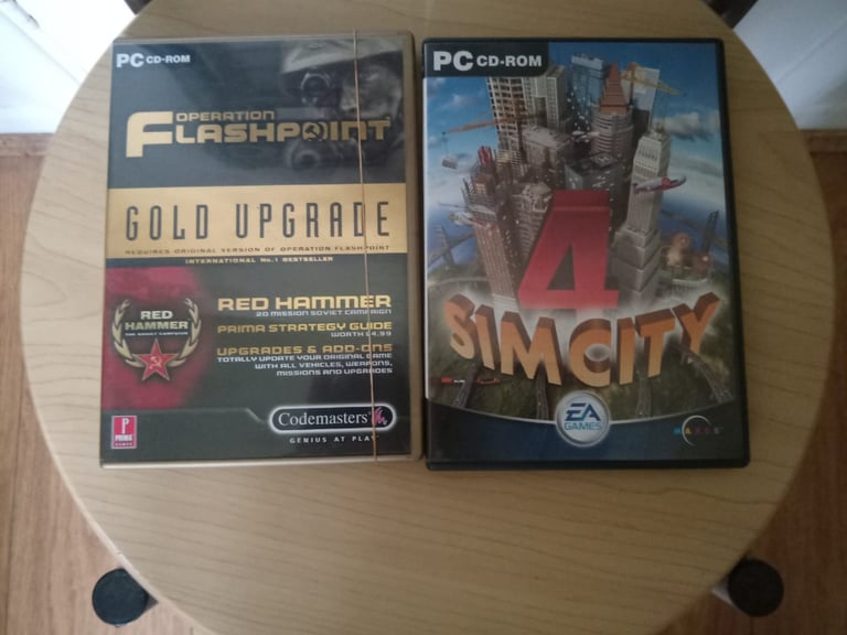 image for Two computer Games: Operation Flashpoint ( Gold upgrade) AND Sim City